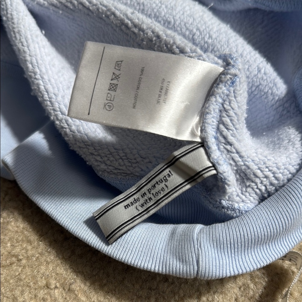 Ami (Alexandre Mattiussi) Powder Blue Crewneck Sweater - Picture 4 of 4